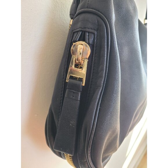 TOM FORD Black Leather Jennifer Double Zip Shoulder Bag Handbag Purse - Picture 14 of 16